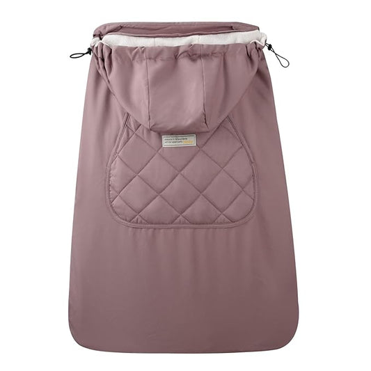 Bebamour Universal Hoodie All Season Carrier Cover for Baby Carrier (Light Pink)