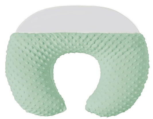 Nursing Pillow with Nursing Pillow Cover Set for Breastfeeding Moms, Ultra-Soft Nursing Pillows for Infant Newborn Baby Boy Girl (Green)