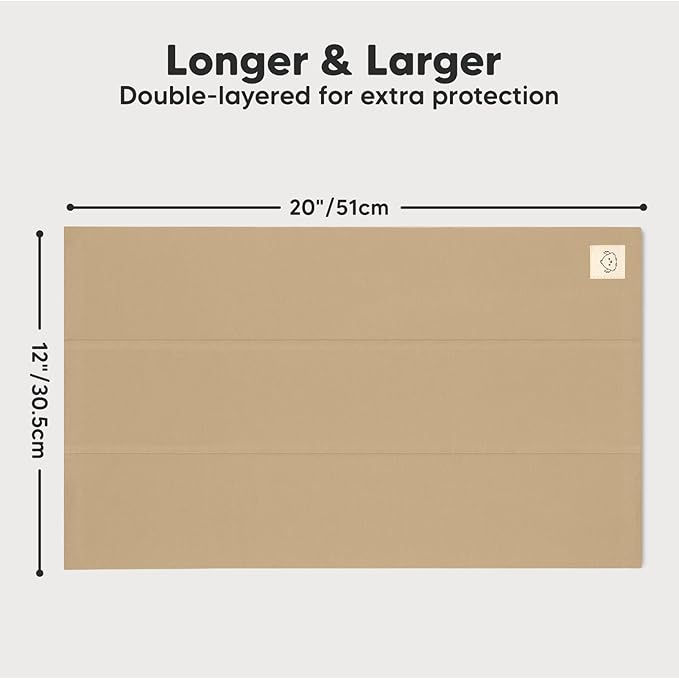 Organic Burp Cloths Baby Boy, Girl - 6-Pack Large Cotton Burping Cloths for Babies, Spit Up Rags, Super Absorbent, Ultra Soft Newborn Rag, Gender Neutral, Machine Washable, Durable(Terracotta)