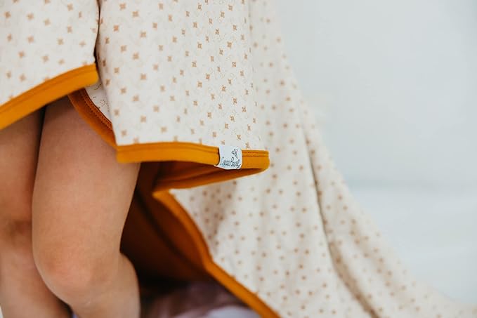 Copper Pearl Hunnie's Breathable Cozy Three-Layer Baby Blanket: Toddler Quilt for Boys and Girls | 46x46, Premium Polyester/Rayon