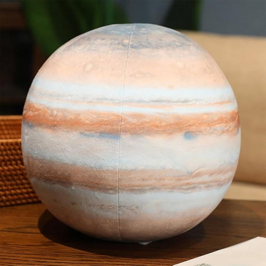 Ultra-ealistic 3D Planet ，Moon ，Earth，The Sun,Pillow Plush Toys,for Kids Teens Adults, for Teachers and Parents, Educational Toy Learning, 10.6 in (Jupiter)