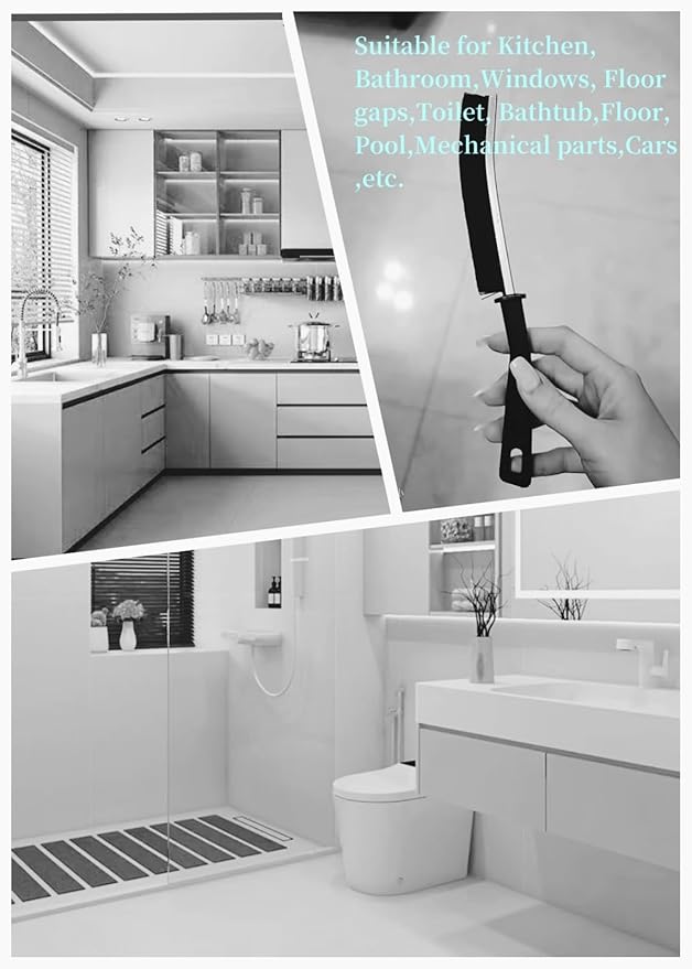 12 PCS Crevice Cleaning Brush,Hard Bristle Crevice Cleaning Brush,Crevice Cleaning Tool is Effective to Clean The Small Gap of Kitchen, tolilet and Windows.