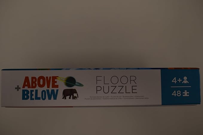 Crocodile Creek Above + Below 48-Piece Jigsaw Floor Puzzle - Fun Floor Puzzles for Kids Ages 4-8 - Earth & Space - 27 x 20 inches Finished