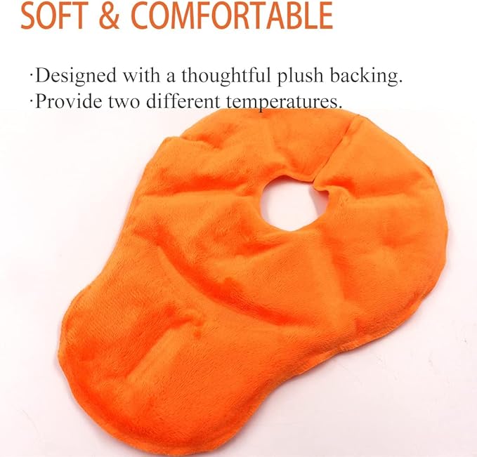 Reusable Breast Therapy Pack, Breast Ice Packs, Breastfeeding Essentials, for Breastfeeding Relief, Nursing Pain, Engorgement, Swelling Augmentation, Mastitis, Mastectomy Recovery, 2 Pack Orange