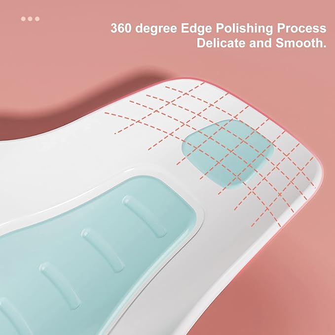 VBESTLIFE Clean Rinse Baby Bather, Folding Portable Washing Infant Lying Bather for Boy Girl, Multifunction Quick Dry Bath Support for Use on Counter Sink Bathtub Summer (Mint Green)