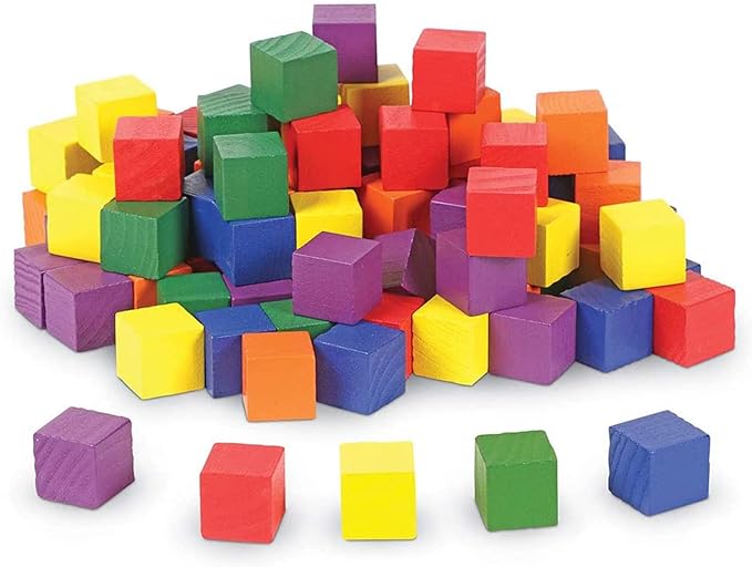 1cm Wood Blocks for Crafts, 500Pcs Unfinished Wood Cubes, Natural Pine Small Wood Square Blocks, Wooden Cubes for Arts Crafts and DIY Projects ﻿