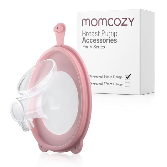 Momcozy Original V1 Pro/V2 Pro Breast Pump Replacement Accessories,Double-Sealed Flange 24mm Only for Momcozy V1 Pro/V2 Pro,1PC