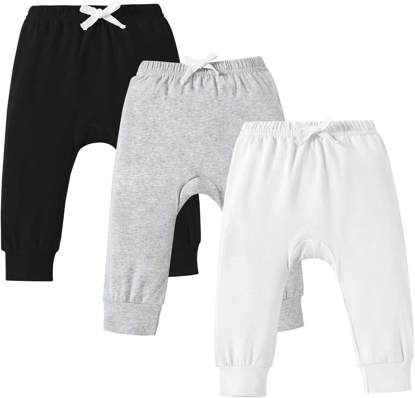 DREAM BUS Pack of 3 Toddler Jogger Pants with Pocket Toddler Boy Sweatpants Baby Boy Pants Infant Newborn Leggings