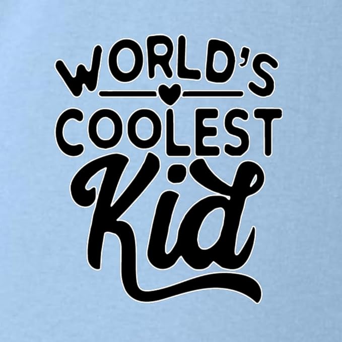 World's Coolest Kid Funny Cute Humor Infant Premium Jersey Baby Bib