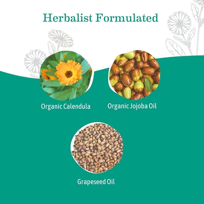 Earth Mama Calendula Baby Oil | Massage Oil for Newborn Skin Care, Dry Skin & Scalp Moisturizer, Fragrance Free, 4-Fluid Ounce (2-Pack)