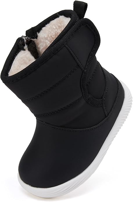 BMCiTYBM Baby Boy Girl Snow Boots Waterproof Winter Warm Booties Nonslip Lightweight Outdoor Shoes for First Walkers 6 9 12 18 24 Months(Infant/Toddler)