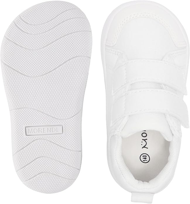 MORENDL Wide Toe Box Shoes Toddler Barefoot Shoes Baby Walking Shoe Boy Girl Non-Slip Zero Drop Minimalist Sneakers Comfort Tennis Outdoor Activities