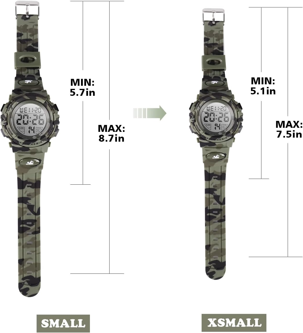 Kids Watch,Boys Watch for 3-15 Year Old Boys,Digital Sport Outdoor Multifunctional Chronograph LED 50 M Waterproof Alarm Calendar Analog Watch for Children with Silicone Band,Kids Gift