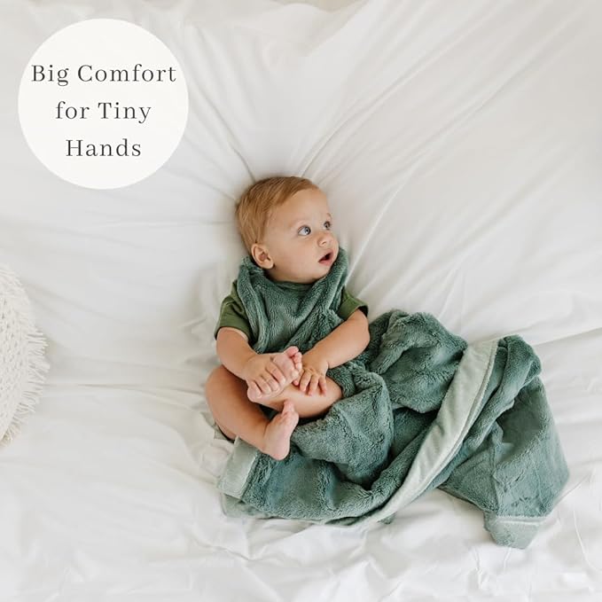 SARANONI Luxury Receiving Blankets for Babies | Ultra-Soft Lush and Boutique Quality Baby Blanket | Eucalyptus - 40” x 30”