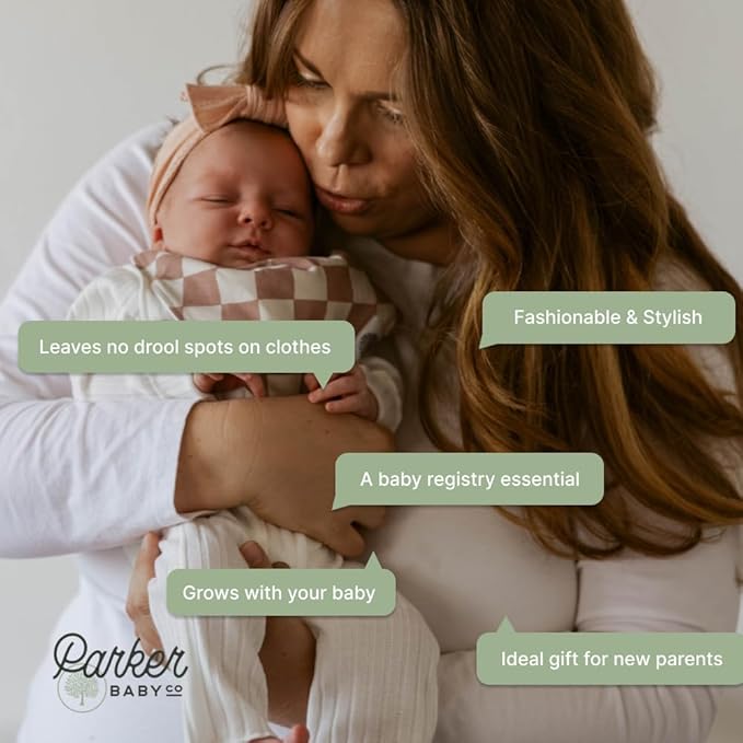 Parker Baby Bandana Drool Bibs 8 Pack Baby Bibs for Boys, Girls, Unisex - Soft & Stylish Teething Bibs for Babies