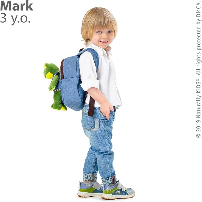 Frog Backpack, Frog Toys for Kids 3-5, Toddler Stuffed Animal Gifts for 2 3 4 5 Year Old Girl Boy