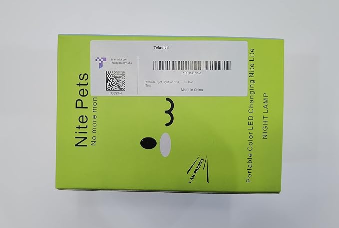 Night Light for Kids, Bedside Lamp for Children, Baby Nursery Lamp for Breastfeeding Safe, Break Resistant, Eye Caring, Adjustable Brightness & Color, Touch Control, Child Gift/Bedroom - Cat