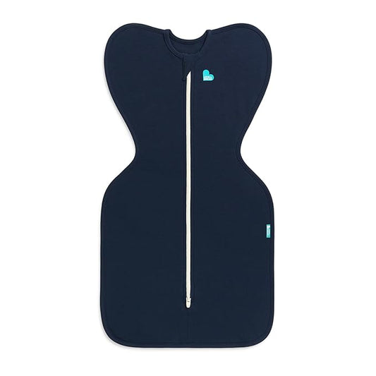 Love to Dream Swaddle UP, Baby Sleep Sack, Self-Soothing Swaddles for Newborns, Get Longer Sleep, Snug Fit Helps Calm Startle Reflex, Newborn Essentials for Baby, 1.0 TOG, 5-8.5 lbs, Navy