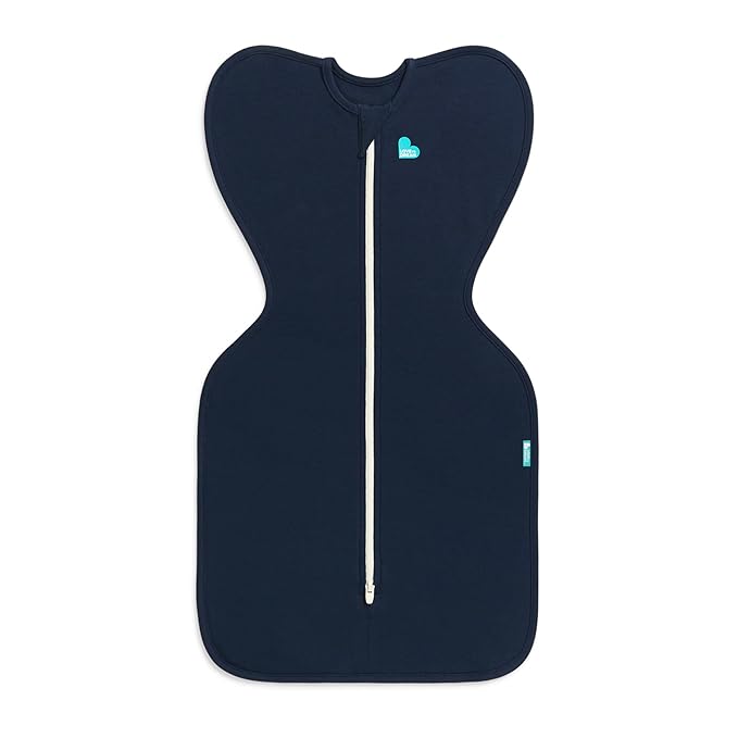 Love to Dream Swaddle UP, Sleep Sack 0-3 Months, Self-Soothing, Improves Sleep, Snug Fit Helps Calm Startle Reflex, Baby Essentials Must Haves Newborn, 1.0 TOG, 8-13 lbs, Navy