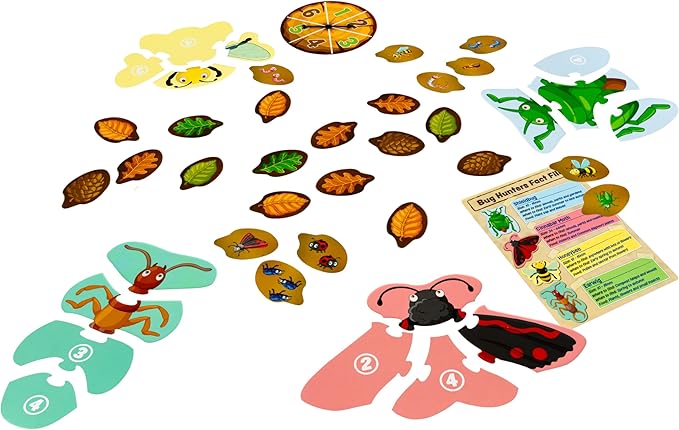 ORCHARD TOYS Bug Hunters Game, Learn Counting and Observational Skills As You Race to Be 1st to Build Your Bug, Designed for 2-4 Players Aged 3+