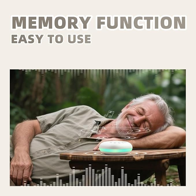 Portable White Noise Machine for Baby Adults, Rechargeable Brown/Pink Noise Sound Machine for Sleeping, 20 Soothing Sounds with Night Light for Travel, Nursery, Office Privacy & Noise Canceling