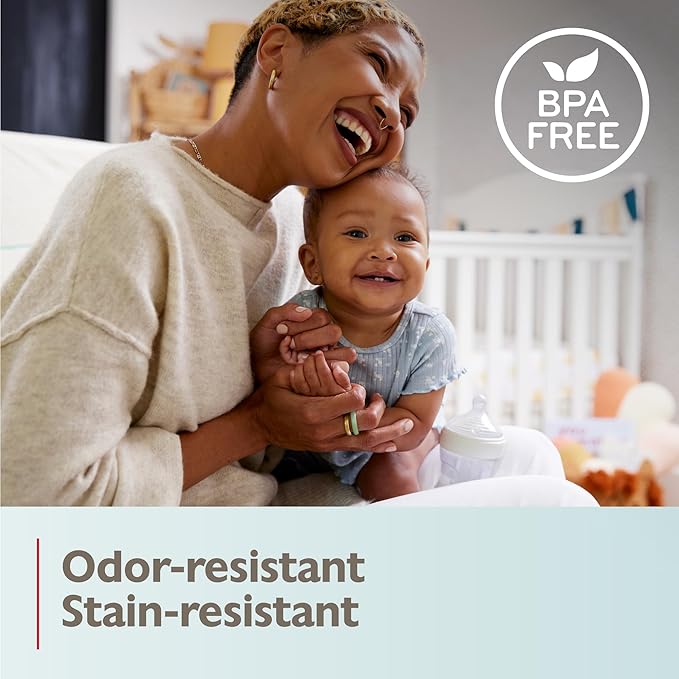 NUK Simply Natural Baby Bottle with SafeTemp, 5 oz, 4 Count