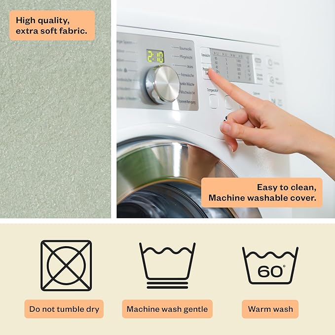 My Brest Friend Nursing Pillow - Deluxe - Enhanced Comfort w/Slipcover - Ergonomic Breastfeeding Pillow for Ultimate Support for Mom & Baby - Adjustable Pillow W/Handy Side Pocket, Spring Green