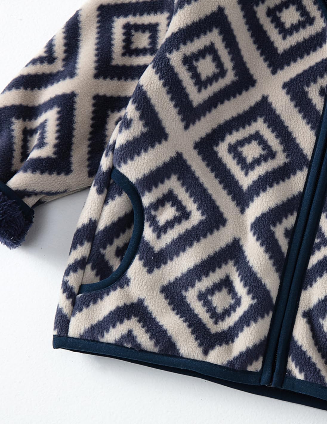 Toddler Printed Polar Fleece hooded Jacket Baby Boys Girls Kids Winter Warm Spring Autumn Outerwear Soft Lightweight