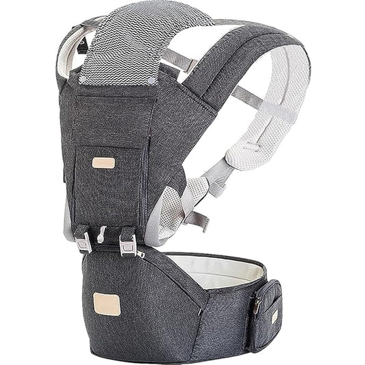 Baby Carrier Newborn to Toddler - Multifunctional 6-in-1 Ergonomic All Positions Baby Carrier with Hip Seat, Face-in & Face-Out Front and Back Carry Holder Backpack for Infant Child Toddler 7-40 lbs