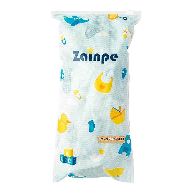 Zainpe 6Pcs Snap Muslin Cotton Baby Bibs Summer Ice Cream Pattern Infants Drool Bib Soft Absorbent Adjustable Burp Cloths Feeding Cloth for Newborns Girls Boys Toddlers Teething Eating 0 to 36 Months