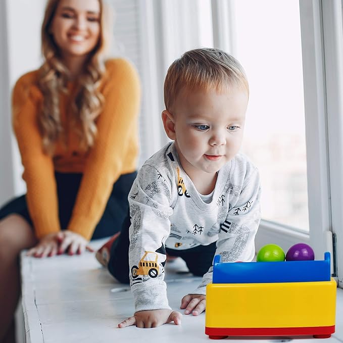 Bambiya Ball Popper Game with Hammer Toy –Baby Toy with Fun Lights and Sound Effects – Hours of Fun and Skills Development with This Baby Ball Toy for Kids 3+ Year Old