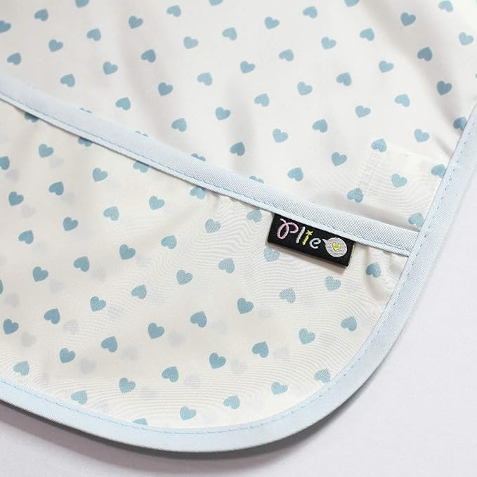 Short Sleeve Waterproof Bib for Toddlers – Feeding Apron for Mealtime, Daycare, Self-Feeding & Messy Play, Baby Bib