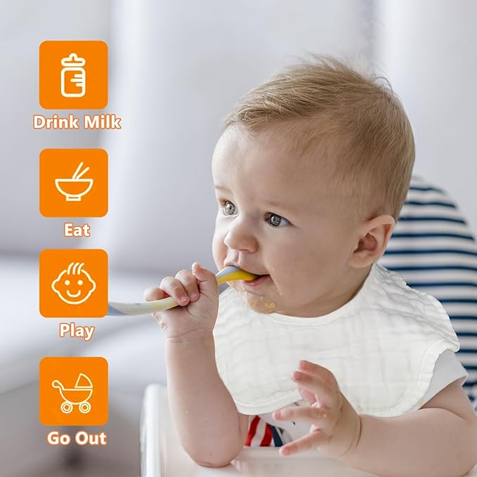 Baby Bibs Muslin Drool Teething Drooling Bibs for Baby Girl Boy Muslin Cotton