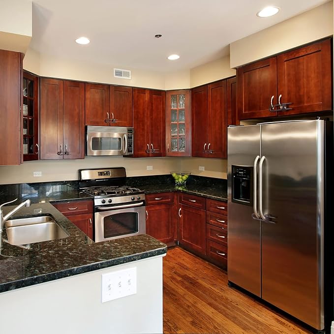 Jetec 10 Pieces Cabinet Locks for Babies, U-Shaped Proofing Drawers Safety Child Locks Adjustable, Easy to Use Childproof Latch for Knob Handle on Kitchen Door Storage Cupboard Closet (Brown)