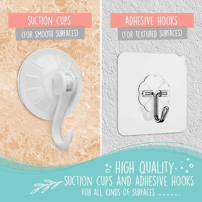 Comfylife 2 x Mesh Bath Toy Organizer + 6 Ultra Strong Hooks + 36 Bath Letters & Numbers – Eco-Safe, Fun, Educational Foam Letters and Perfect Toy Storage Net for Baby Bath Toys & More