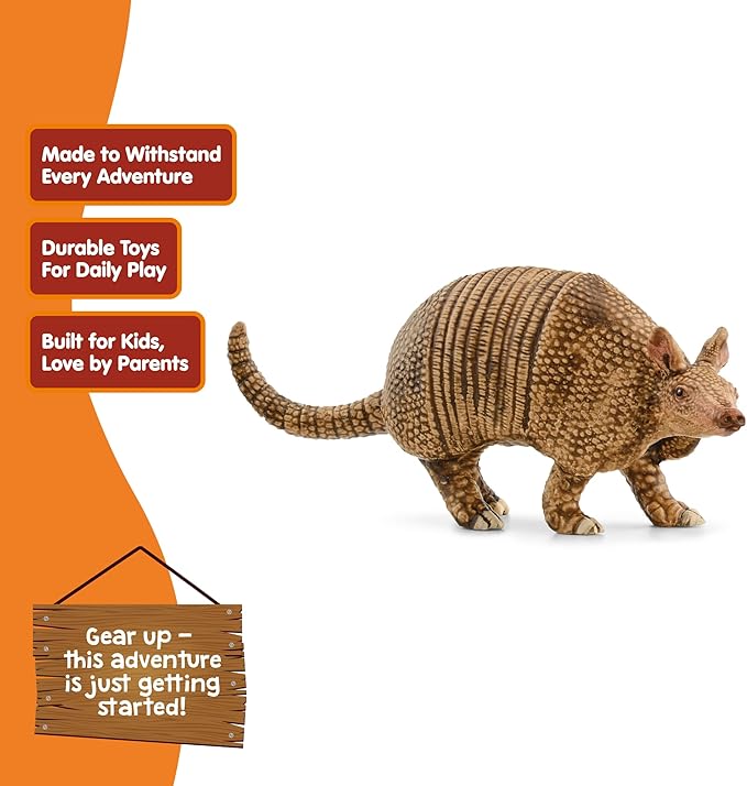 Schleich Wild Life - Wild Animal Toy Armadillo Figurine - Kids and Toddlers Ages 3+