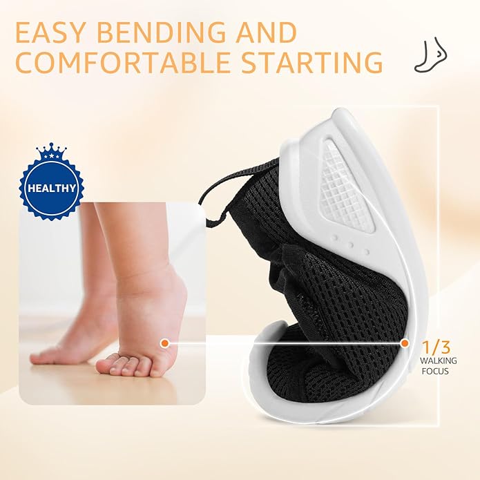 Baby Boys Girls First Walking Shoes Wide Toe Box Infant Sneakers Lightweight Breathable Slip On Barefoot Shoes