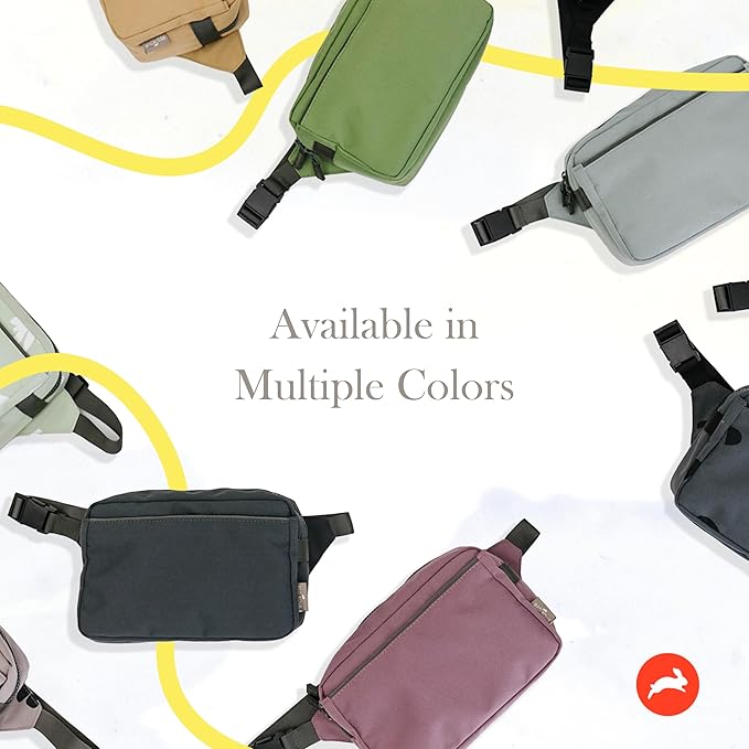 Red Rovr Everyday Joey Belt Bag | Organization & Zipper pockets |Adjustable Strap for All Ages (Sage)
