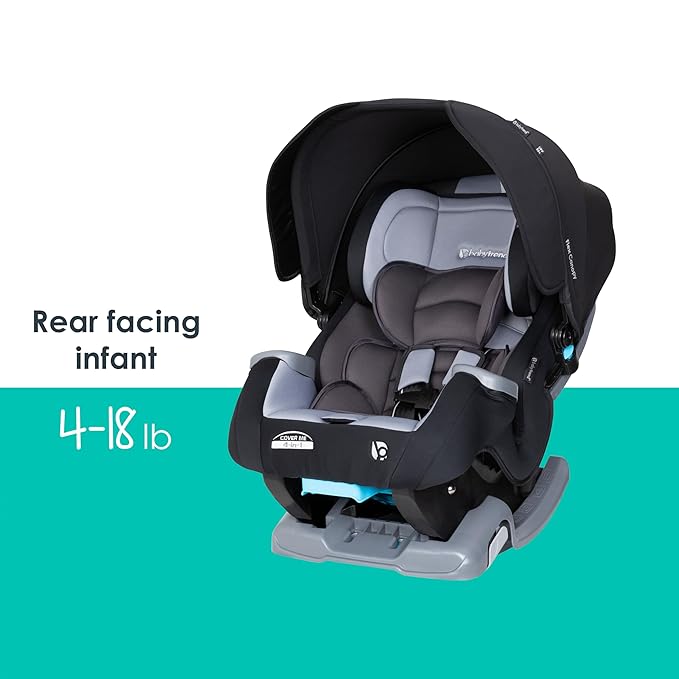 Baby Trend Cover Me™ 4-in-1 Convertible Car Seat, Dark Moon