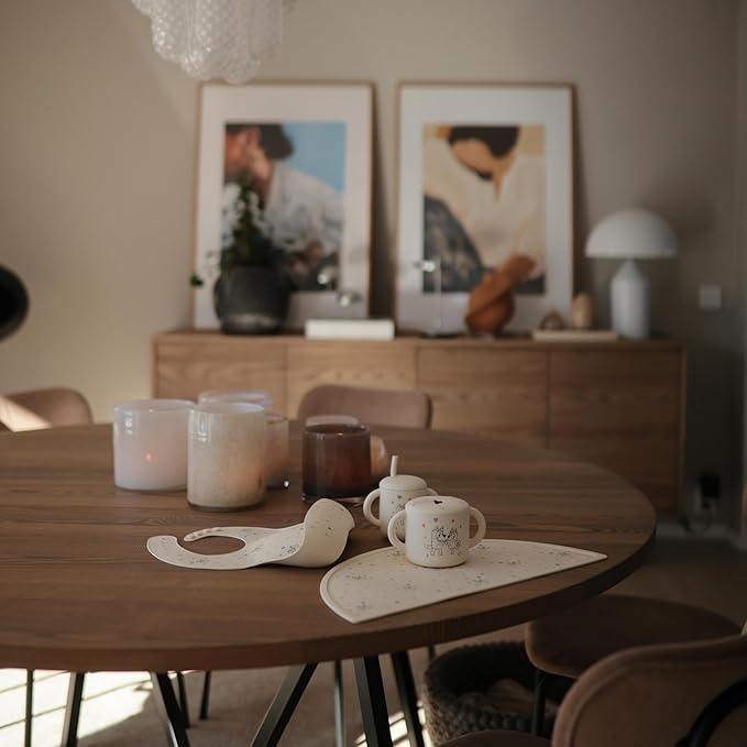 mushie x Bluey Silicone Placemat for Kids | BPA-Free Non-Slip Design (Bluey Ivory)