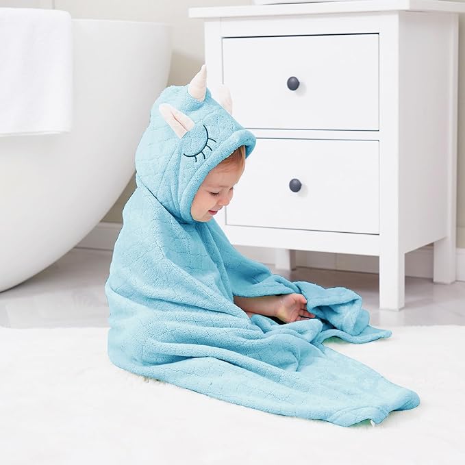 Toddler Hooded Towel Kids Bath Towels Baby Bath Towels for Boy Girl 0-5 Years, 2-Pack Soft & Absorbent Toddler Bath Towel Baby Hooded Bath Towels for Babies, Thick Large 50''x32'' Hooded Baby Towels