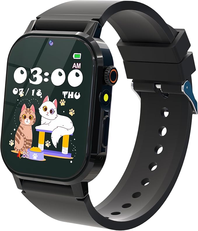 Kids Watch Boys with 32 Games Toys for Ages 5-12 Smart Watch for Kids with HD Touch Screen Video Camera Music Player Pedometer Learn Cards Audiobook, 10 9 8 7 6 5 Year Old Boys Birthday Gifts