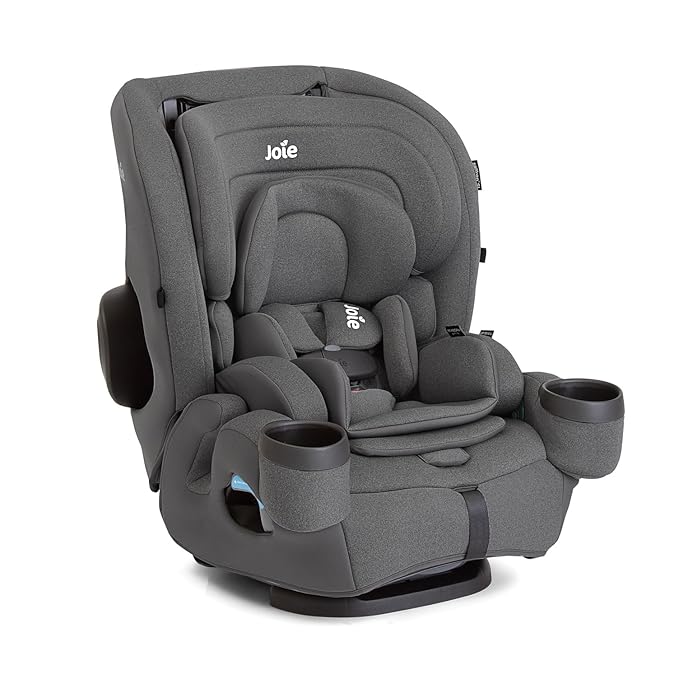Joie Saffron SI 4-in-1 Car Seat – Car Seat for Infants to Toddlers to Big Kids - 4 Modes, 10-Position No-Rethread Headrest & Harness (Thunder)