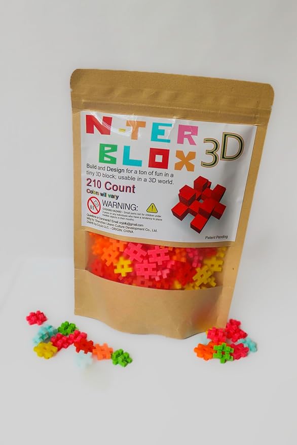 3D - Build, Create & Learn with The Ultimate Construction Toy - 210 Pieces