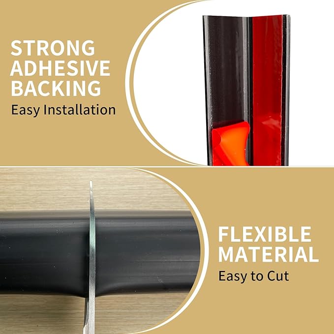 Tongmo Wall Corner Guard Edge Protector, 1x1x36 inch Baby Proofing Corner Guards, Self-Adhesive Furniture Edge Strips for Home & Office, 5 Pack (5, Lightbrown, 36" L x 2" W x 2" H)