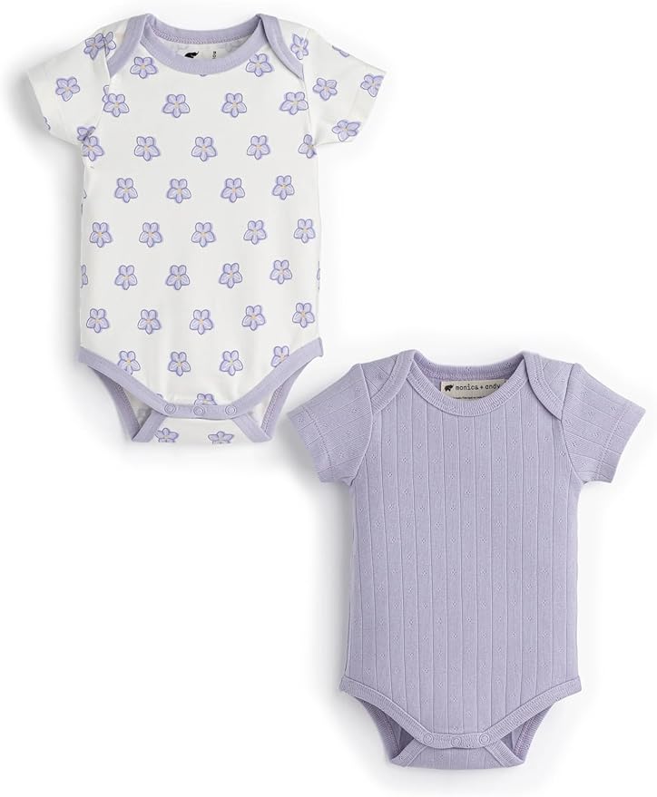 MONICA + ANDY Baby Organic Short Sleeve Jack + Jill Bodysuit