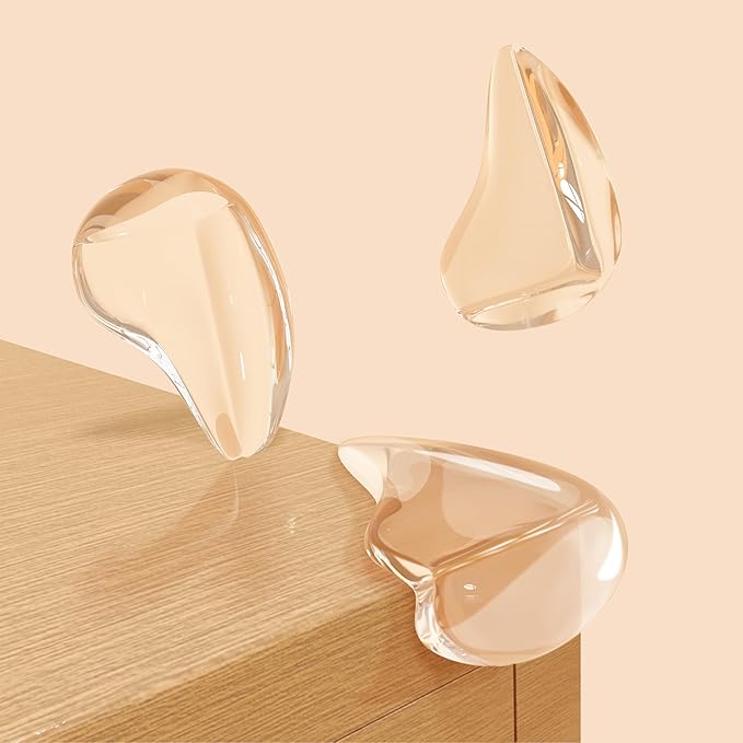 10 Pack Transparent Corner Protectors - Baby Safety Edge Guards for Furniture, Clear Sharp Corner Covers for Dining Table Baby Proofing