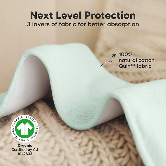 KeaBabies 5-Pack Organic Burp Cloths Baby Girl, Boy - Extra Large, Absorbent Baby Burp Cloths, Soft Burping Cloths for Babies, Newborn Burp Clothes, Cotton Burp Rags, Thick Burp Cloth (Eclipse/Quin)