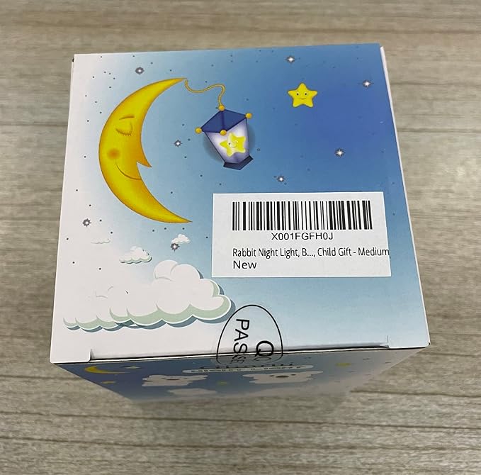 Rabbit Night Lights for Kids, Babies Nursery Lamp, Kids lamp, Child Bedroom Bedside Lamp, Changeable Brightness & Color Children's Table Night-Lights, Holiday Gifts, Child Gift - Medium