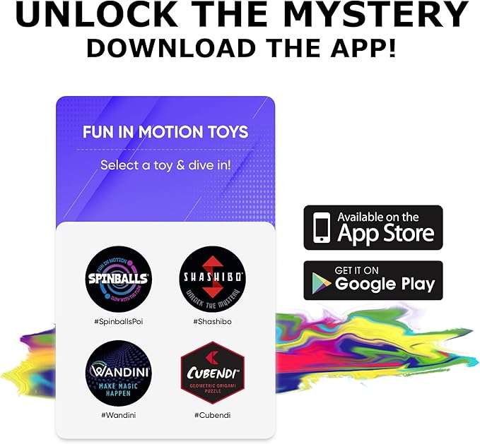 SHASHIBO Shape Shifting Box - Award-Winning Fidget Toy w/ 36 Rare Earth Magnets - Fidget Cube Transforms Into Over 70 Shapes, Sensory Toy Gift for Kids, Teens, and Adults (Cosmic Surfer)